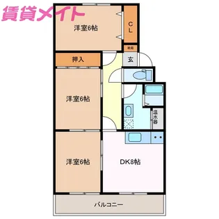 沈まない太陽【2階】の間取り