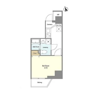 グランカーサ大森海岸【3階】の間取り