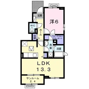アネックス・グリーンII【1階】の間取り