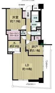 フォレステージュ谷町【4階】の間取り