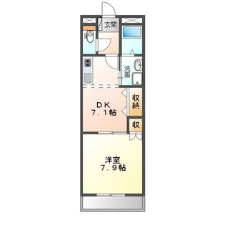 ピュアロワイヤル【1階】の間取り
