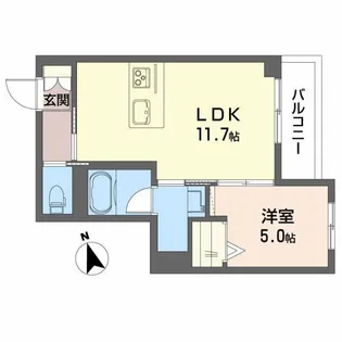 シャーメゾン コア八日町【3階】の間取り