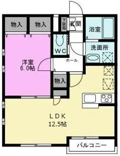 ブロードコート【1階】の間取り