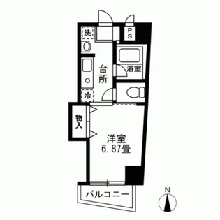 ジュネス白金【1階】の間取り