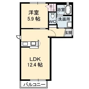トリニティコート A棟【1階】の間取り