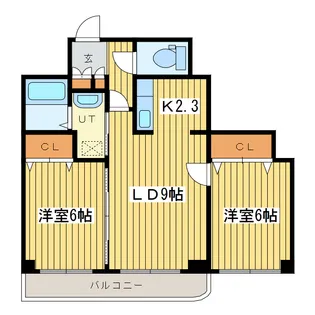 テラセル48【8階】の間取り