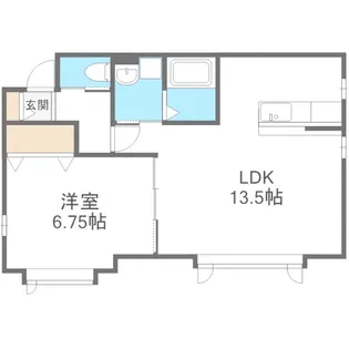 クレール発寒【1階】の間取り