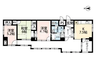 らぽーる【2階】の間取り