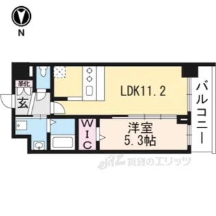 プレデコート西京極【3階】の間取り