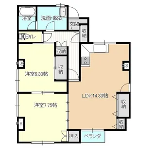 谷藤マンション1号館【2階】の間取り