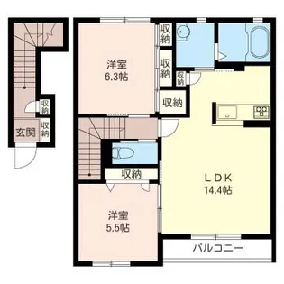 プリマクラッセI【2階】の間取り