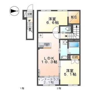 Merveille(メルヴェール)【2階】の間取り