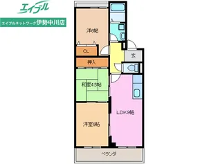 ピュアライフ宮古【3階】の間取り