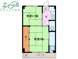 フィールドストーン蓮花寺1号棟【4階】の間取り