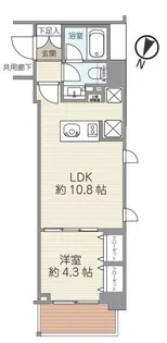 ディアスタ下丸子ステーションアリーナ【2階】の間取り