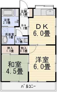 誠和ハイツII【2階】の間取り