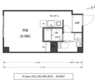 ウィズ高島平【4階】の間取り