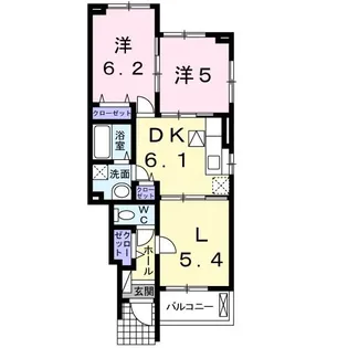 マーガレットヒルA【1階】の間取り