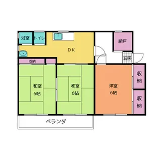 山田ハイツ【2階】の間取り
