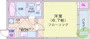 エンルート東仙台【1階】の間取り