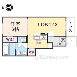 ハーモニアスオーブ【1階】の間取り