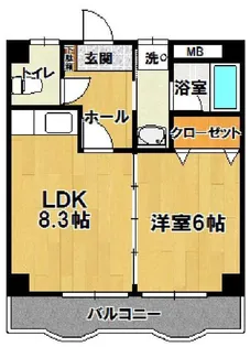 La grand six【3階】の間取り