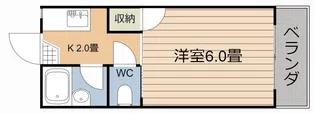 マリンハイツ(唐湊)【1階】の間取り