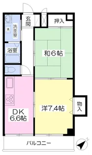 EAST HILLS【2階】の間取り