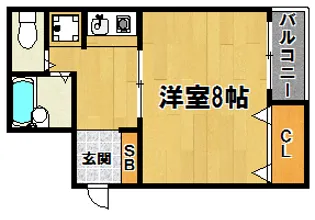 ハイツリリーフ【2階】の間取り