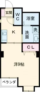 ハピネス大野【3階】の間取り