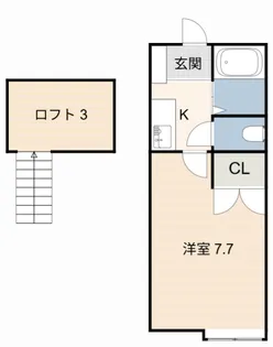 シェリールミニ B棟【2階】の間取り