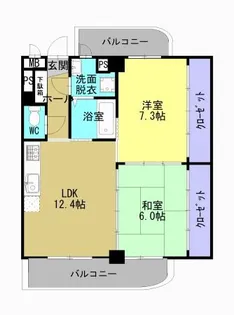 セレニティ【5階】の間取り