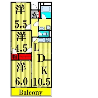 東和ロイヤルプラザ【5階】の間取り