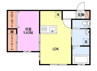 レスペランス2号館【1階】の間取り