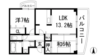 ベリオ豊島野【4階】の間取り