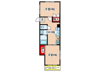 アベマンション【2階】の間取り