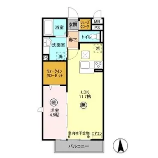 メルヴェーユ三郷中央 C【2階】の間取り