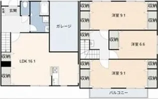鶉ハウス(V)【1階】の間取り
