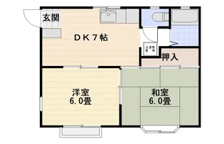 ビラわかば【2階】の間取り