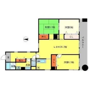 ドミール千里【2階】の間取り