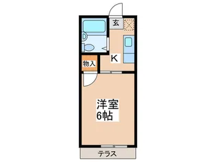 コ-ポウィスタリア【1階】の間取り