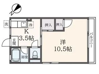 シティハイム パインヒル【2階】の間取り
