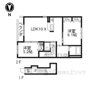 ラ・フォーレ山科【2階】の間取り