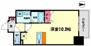 プレサンス新町ウィズジョイ【12階】の間取り