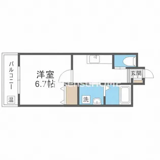 Lasperanza Morinomiya【6階】の間取り