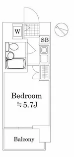 パーク・ノヴァ横浜阪東橋弐番館【4階】の間取り