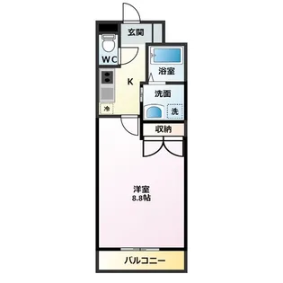 ラグナガーデン亀川【5階】の間取り