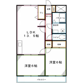 ローゼス小金井【3階】の間取り