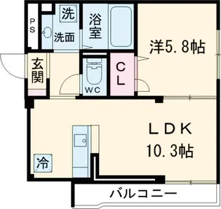 ディーズプラス篠崎【5階】の間取り