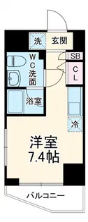 クラリッサレーヴ阪東橋【2階】の間取り